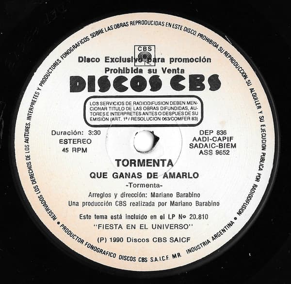 Tormenta — Que Ganas de Amarlo