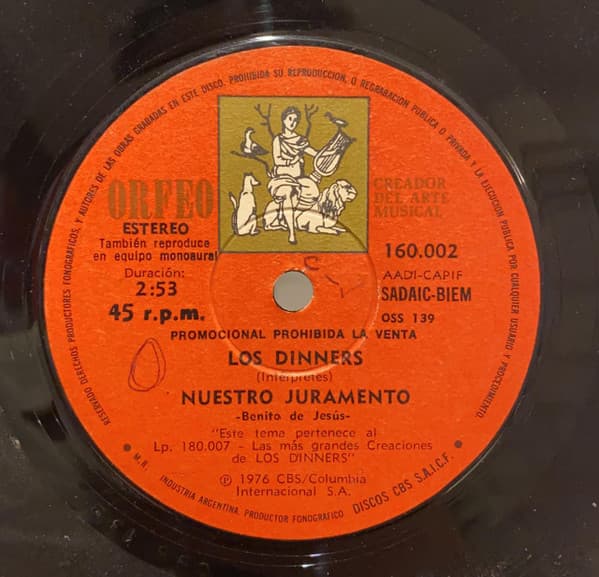 Los Dinners — Nuestro Juramento / Alma De Cristal