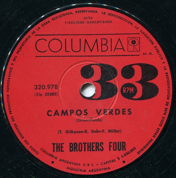 The Brothers Four — Las Hojas Verdes / Campos Verdes