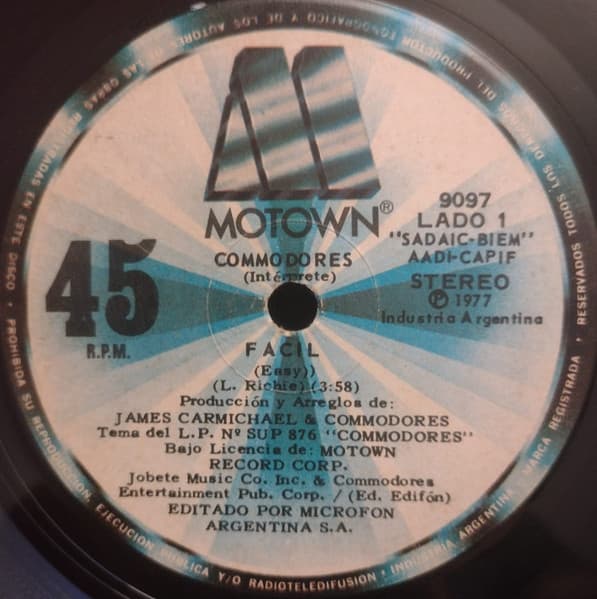 Commodores — Easy