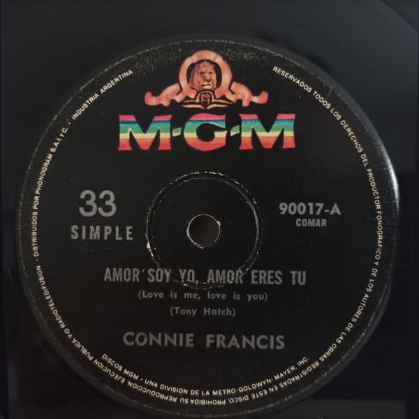 Connie Francis — Amor Soy Yo, Amor Eres Tu / Tema De Lara De "DR. ZHIVAGO"