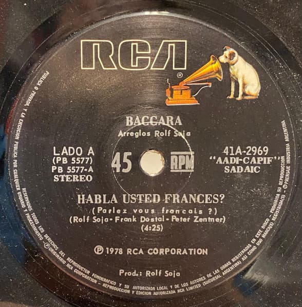 Baccara — Habla Usted Frances?