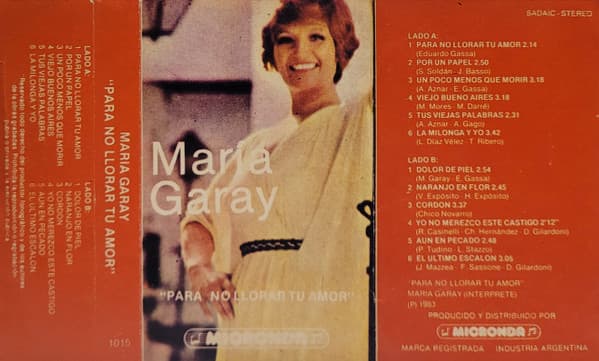María Garay — Para No Llorar Tu Amor