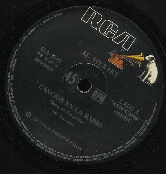 Al Stewart — Cancion En La Radio = Song On The Radio