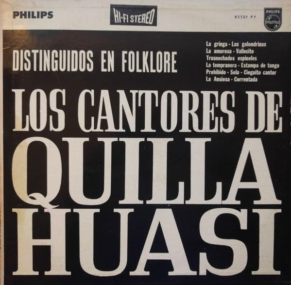 Los Cantores De Quilla Huasi — Distinguidos En Folklore