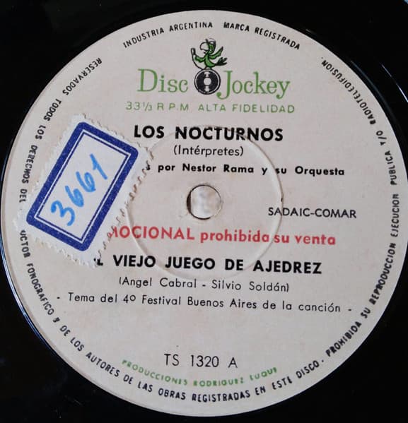 Los Nocturnos — El Viejo Juego De Ajedrez / La De Los Ojos Color Tristeza
