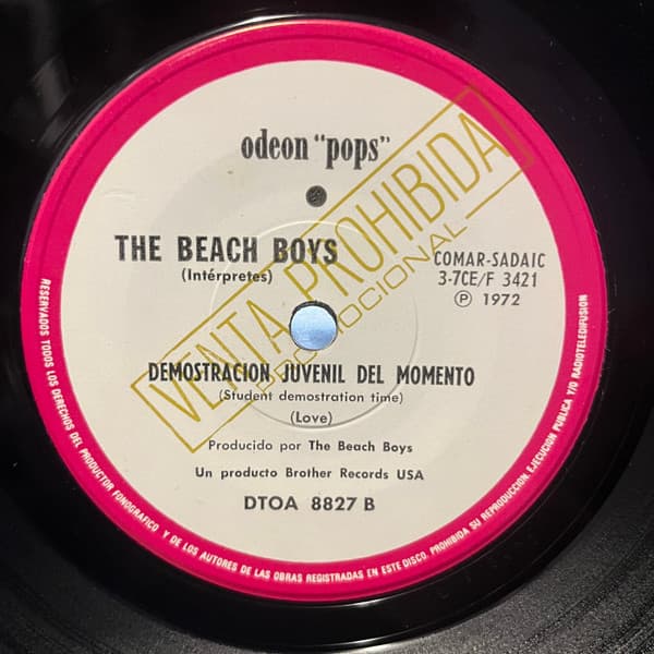 The Beach Boys — No Te Acerques Al Agua / Demostracion Juvenil Del Momento