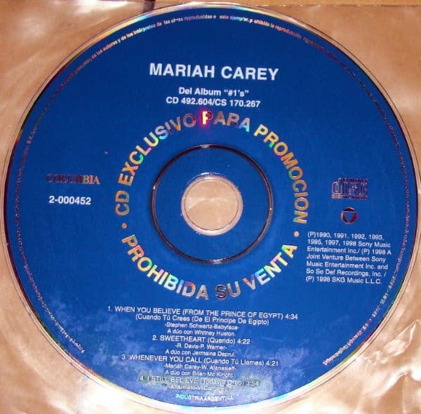 Mariah Carey — Del Album "#1's"