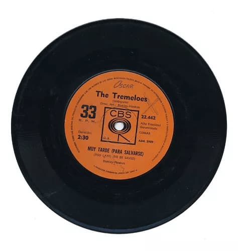 The Tremeloes — Muy Tarde (Para Salvarse) / Si Alguna Vez Tu... = Too Late (To Be Saved) / If You Ever