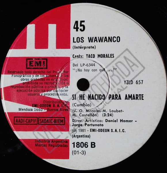 Los Wawanco — Que Me Toque Una Cumbita / Si He Nacido Para Amarte