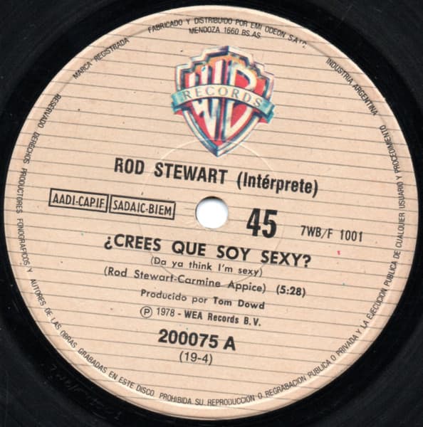 Rod Stewart — Crees Que Soy Sexy? = Da Ya Think I'm Sexy?
