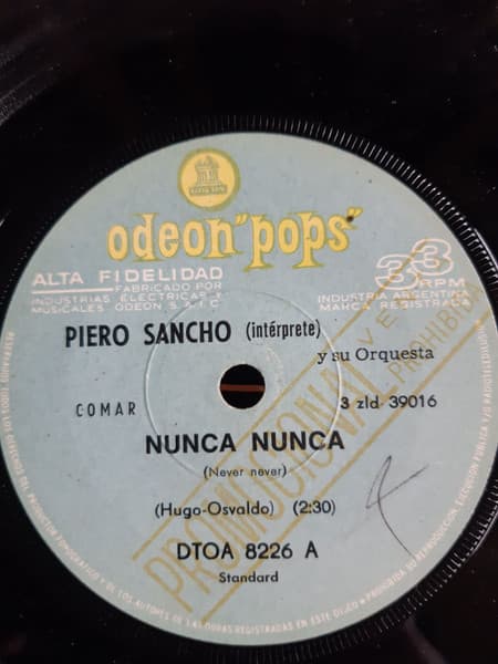 Piero Sancho Y Su Orquesta — Nunca nunca