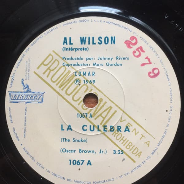 Al Wilson — La Culebra / Preparandome Para Mañana