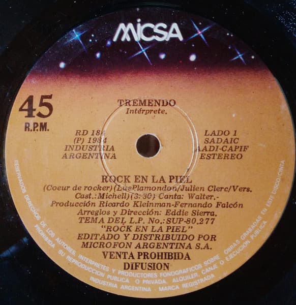 Tremendo — Rock En La Piel / Soy Tremendo