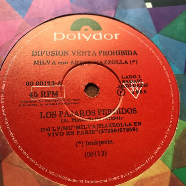 Milva & Astor Piazzolla — Los Pajaros Perdidos / Che Tango Que