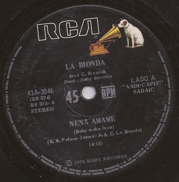 La Bionda — Nena Amame = Baby Make Love