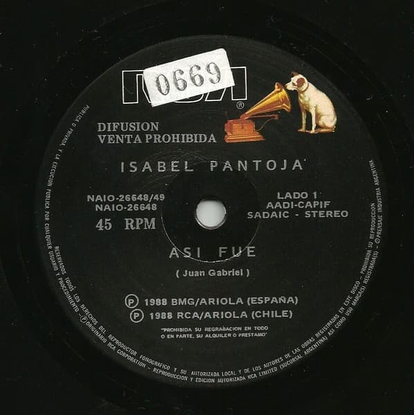 Isabel Pantoja — Asi Fue / Cuántos Días Más