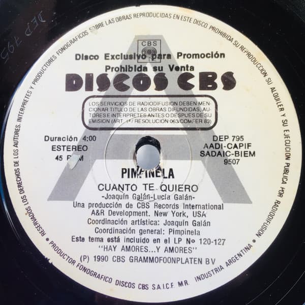 Pimpinela — Cuanto Te Quiero