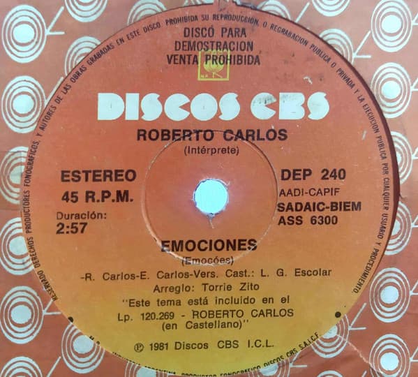 Roberto Carlos — Emociones / Ballenas
