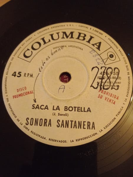 Sonora Santanera — Saca La Botella / En Un Bote De Vela