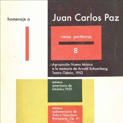 Juan Carlos Paz — Juan Carlos Paz Raras Partituras 8 Homenaje