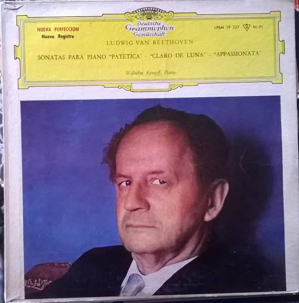 Ludwig van Beethoven & Wilhelm Kempff — Sonatas Para Piano "Patética" / Claro De Luna / Appassionata