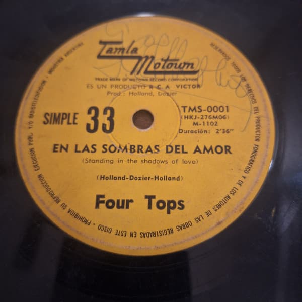 Four Tops — En Las Sombras Del Amor = Standing In The Shadows Of Love
