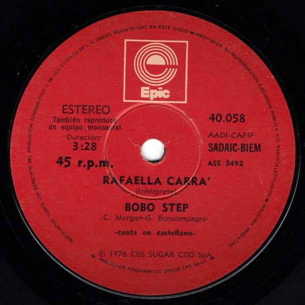 Raffaella Carrà — Bobo Step