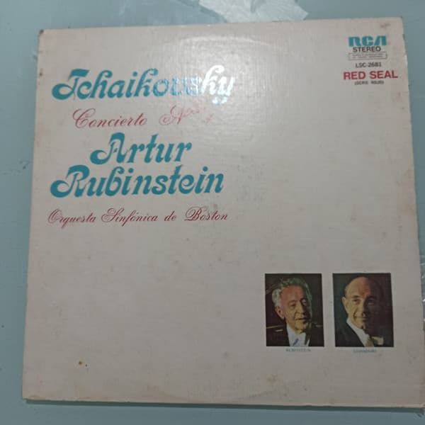Tchaikovsky & Artur Rubinstein & Orquesta Sinfonica de Boston & Erich Leinsdorf — Concierto Para Piano Nº 1 En Si Bemol Mayor