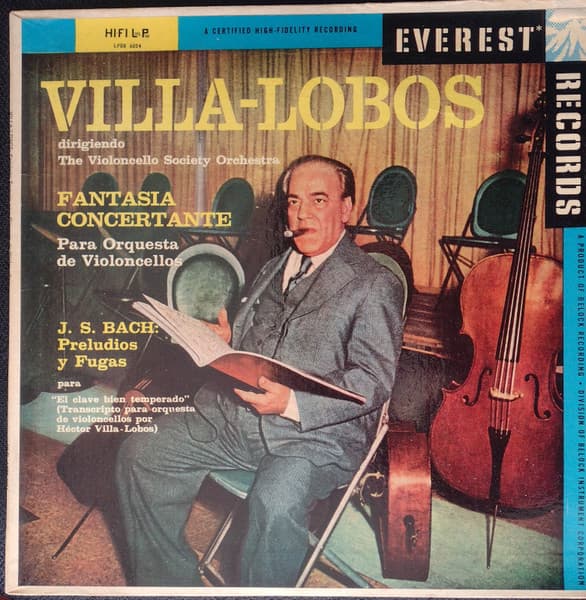 Villa-Lobos & The Violoncello Society Orchestra & J.S. Bach — Villa-Lobos Dirigendo The Violoncello Society Orchestra