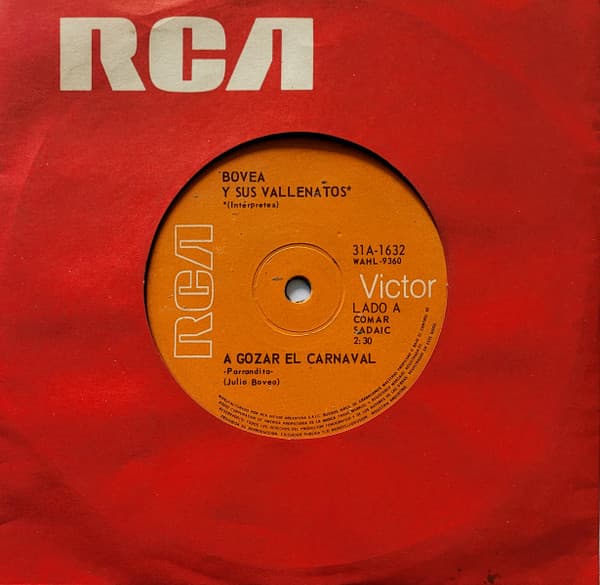 Bovea Y Sus Vallenatos — A Gozar El Carnaval / Muamba, Banana Y Kola