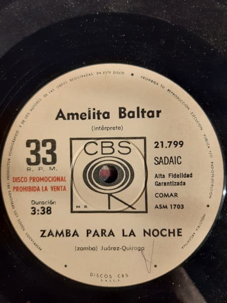 Amelita Baltar — Zamba para la noche - Corazon, corazon