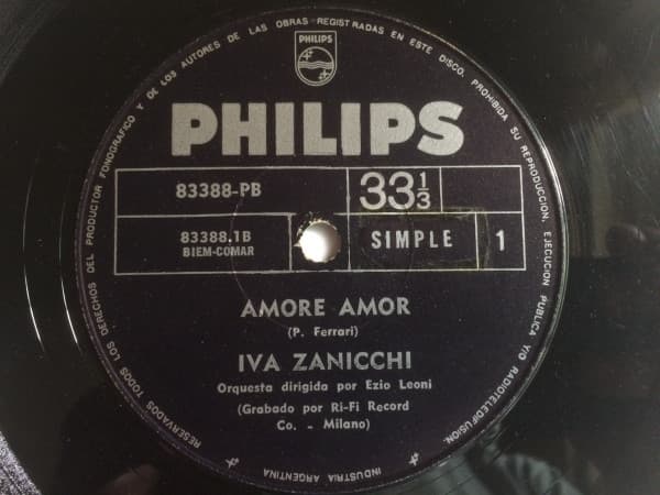 Iva Zanicchi — Amore Amor/Durmiendo