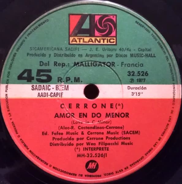 Cerrone — Amor En Do Menor