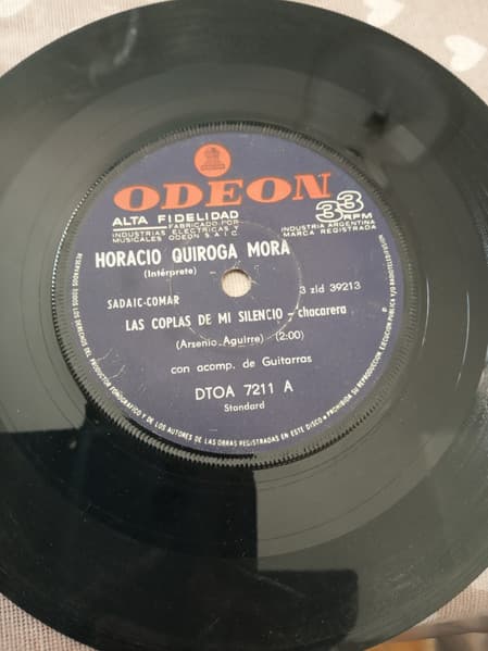 Horacio Quiroga Mora — Las Coplas De Mi Silencio / Cae La Nieve