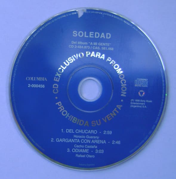 Soledad — Del Chucaro / Garganta Con Arena / Odiame