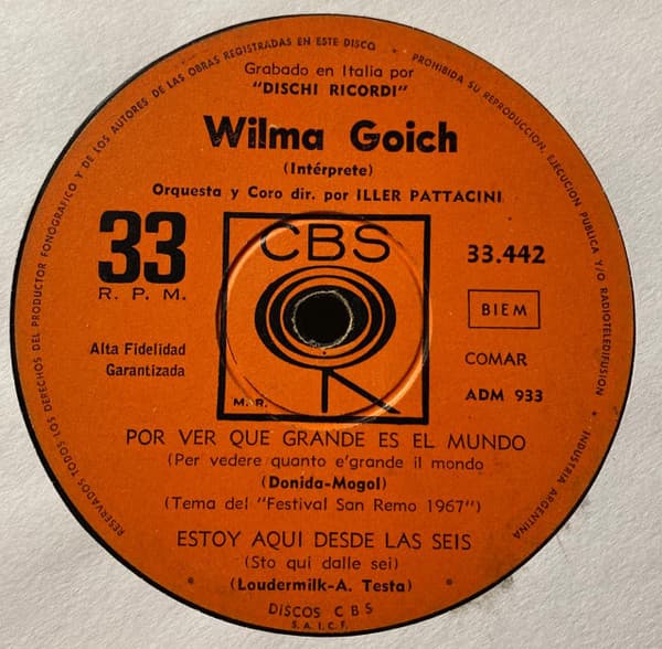 Wilma Goich — Por Ver Que Grande Es El Mundo