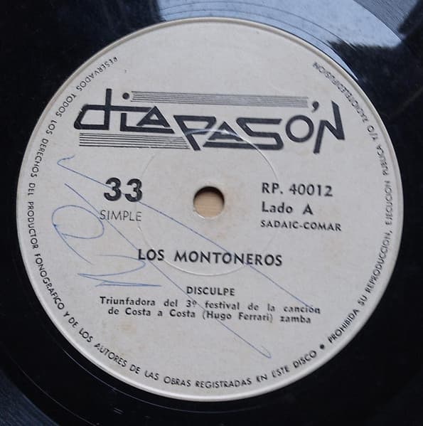 Los Montoneros — Disculpe / Malvinera Cautiva