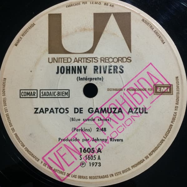 Johnny Rivers — Zapatos De Gamuza Azul / Cuentos Para Un Niño