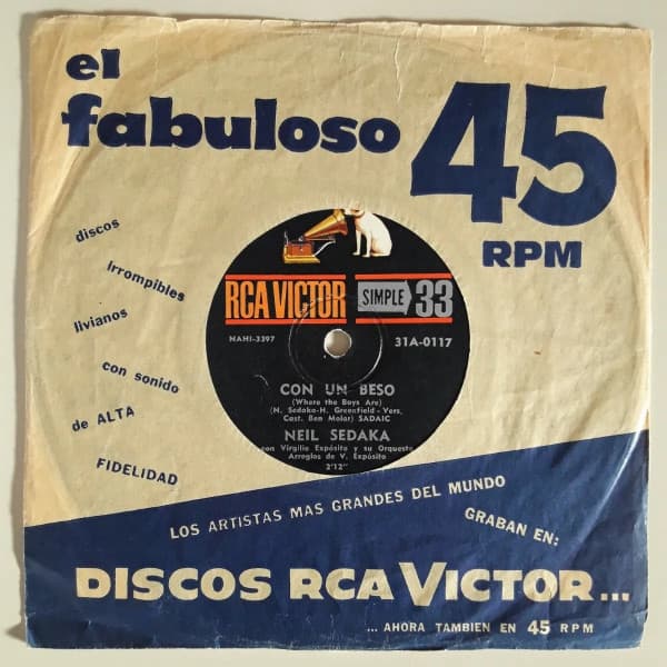 Neil Sedaka — Con Un Beso = Where The Boys Are