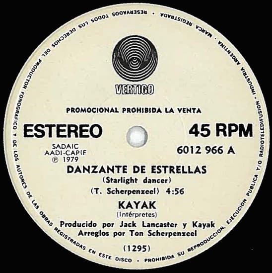 Kayak — Danzante De Estrellas (Starlight Dancer)