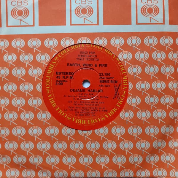 Earth, Wind & Fire — Dejame Hablar = Let Me Talk / Dejame Hablar = Let Me Talk (Instrumental)