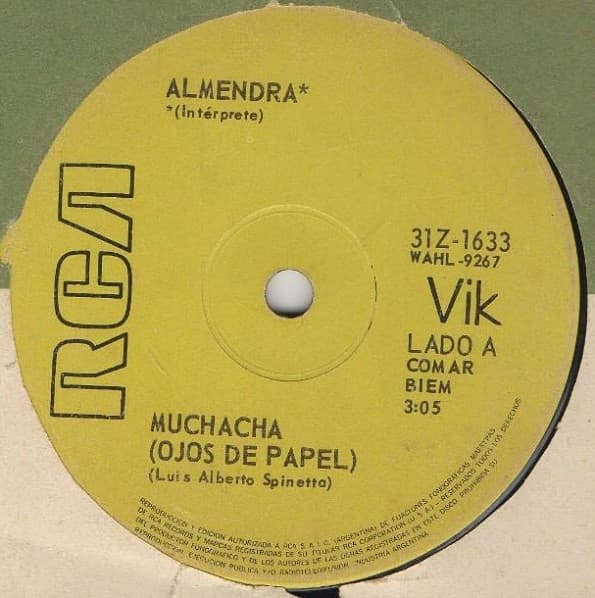 Almendra — Muchacha (Ojos De Papel) / Ana No Duerme