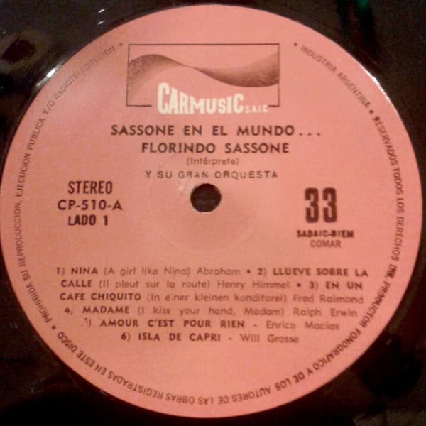 Florindo Sassone — Sassone En El Mundo