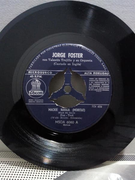 Jorge Foster & Valentín Trujillo Y Su Orquesta — Mackie Navaja (Moritat) - Que Piensas Tu?