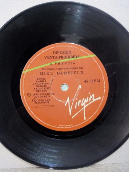 Mike Oldfield — A Francia / Trucos De La Luz = To France / Tricks Of The Light