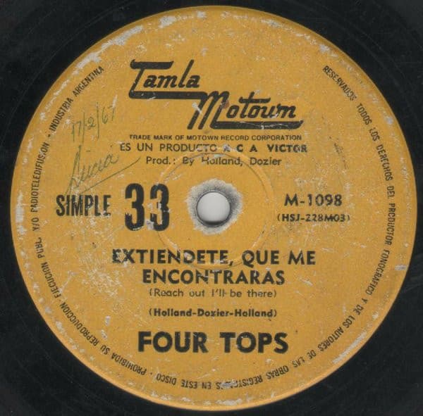 Four Tops — Extiendete, Que Me Encontraras / Hasta Que Te Enamores De Alguien