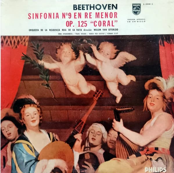 Beethoven & Hague Philharmonic Orchestra & The Amsterdam Toonkunst Choir & Willem Van Otterloo — Sinfonía N° 9 En Re menor, Op. 125 "Coral"