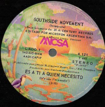 Southside Movement — Es A Ti A Quien Necesito = It's You I'm Needin' / Mississippi Cutback