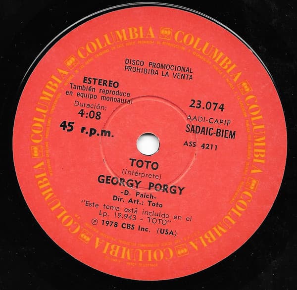 Toto — Georgy Porgy